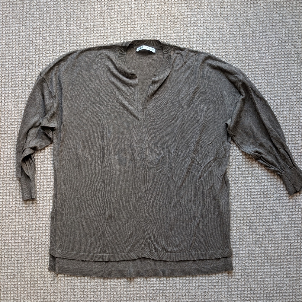 Linen Blend Lightweight Sweater